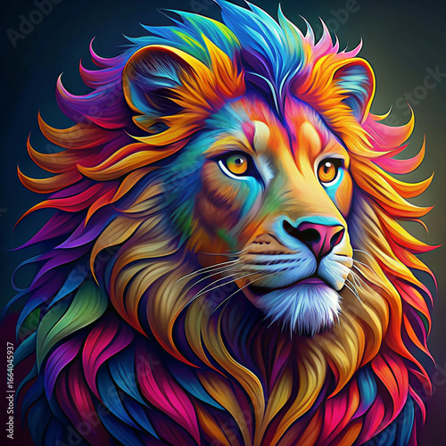 lion head vector illustration
