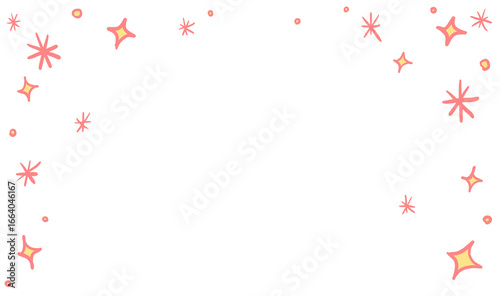 Starry background, night sky stars and sparkle element banner background hand drawing doodle illustration art