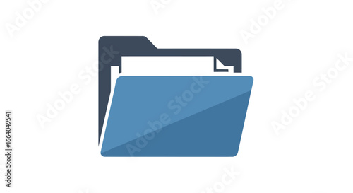 Digital repository illustration depicting document organization and data storage solution