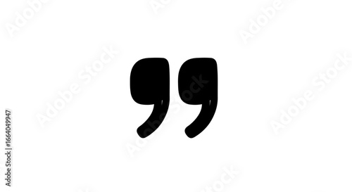 Elegant quotation marks illustration for design or creative compositions and layout