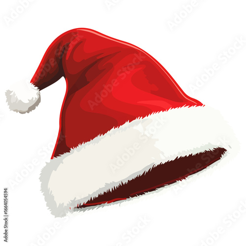 santa hat, dress up, christmas, festival, vector, transparent background, red, celebration, isolated, xmas, winter, cap, hat, decoration, december, season