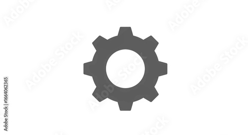 Ícone de engrenagem de configurações isolado em fundo branco