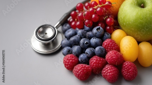 Conceptual representation of nutritional health and medical consultation benefits