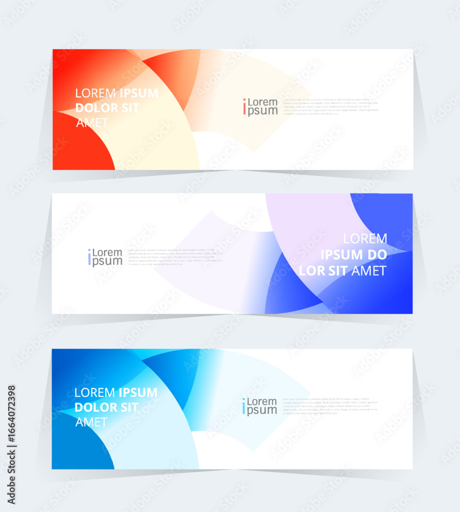 Fototapeta premium Geometric banner design with Vector presentation template.