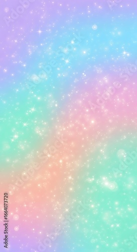 Pastel Rainbow Gradient Background with Subtle Sparkle.