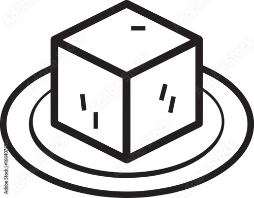 Tofu icon clean simple