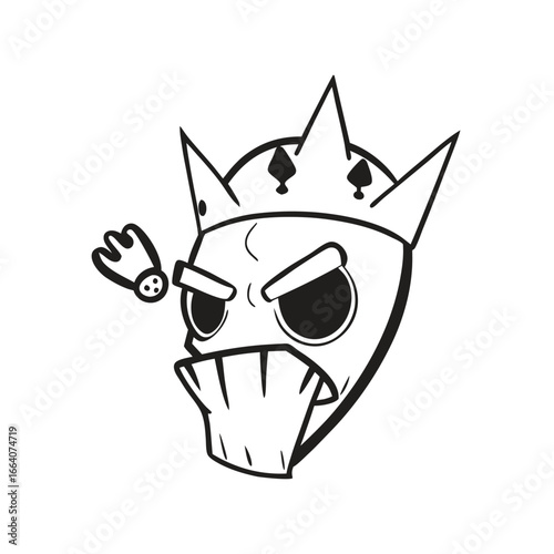 wolf head vector illustration