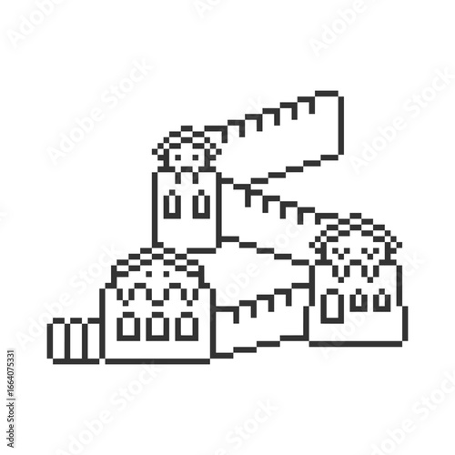 China great wall pixel art