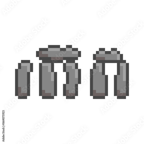 England stonehenge building pixel art