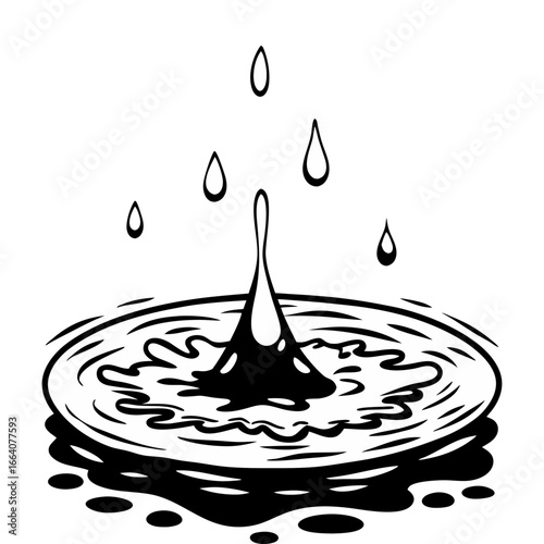 Water icons set.
