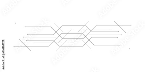 web circuit board techno banner. eps10 vector illustration.