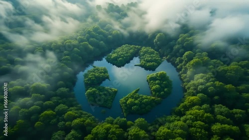 green earth in the sky