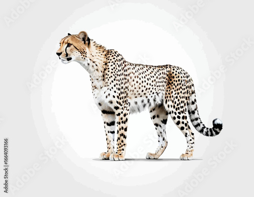 Cheetah Silhouette digital Art, Intricate Powerful and Ready for Print or Web, Sharp Details. Strong Identity. Timeless Design, Symbolize Strength, Courage, Logo, and Leadership