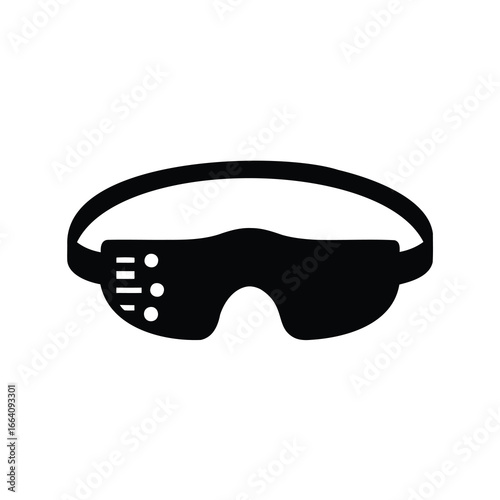 Futuristic ai virtual reality goggles for immersive digital experiences and technological advancement