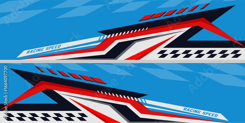 decal car racing sticker full colors