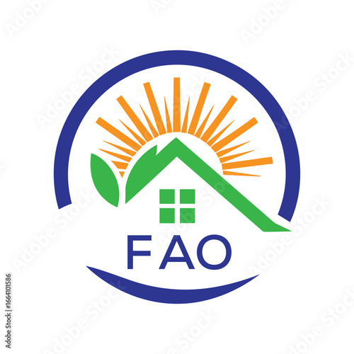 Photos FAO Green Home Logo – Eco Friendly, Solar Energy, Real Estate and Sustainable Living Symbol
