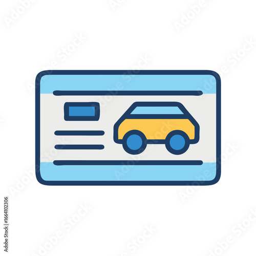 Online car rental service, digital platform for vehicle bookings, internet services concept