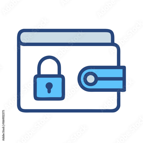 Secured wallet icon represents protection of financial assets