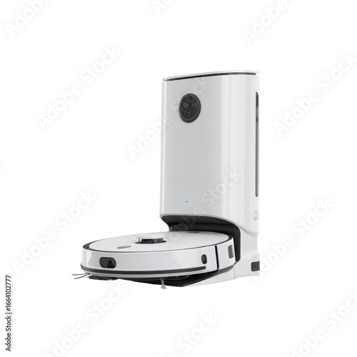 Smart Robotic Vacuum Cleaner Docking Station - Modern Home Cleaning Technology