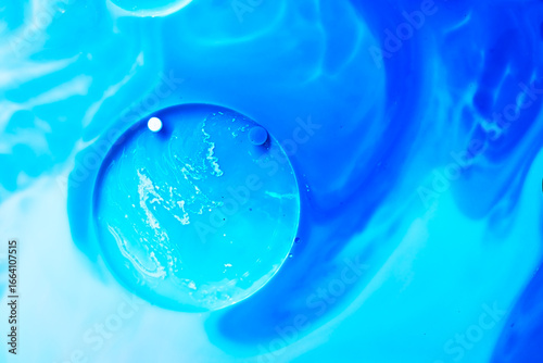 Wallpaper Mural Abstract intriguing liquid art swirls combination on blue gradient wallpaper background. Ideal for science,creative design projects etc., Torontodigital.ca