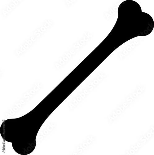 A Bone Needle Simple Graphic Symbol Clean Silhouette