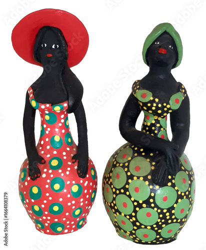 Clay dolls, handicrafts typical of northeastern Brazil. 