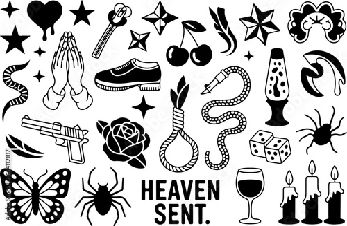 Dark Gothic Illustration Bundle | Mystical & Occult skull woman, plague doctor, mermaid  vector bundle