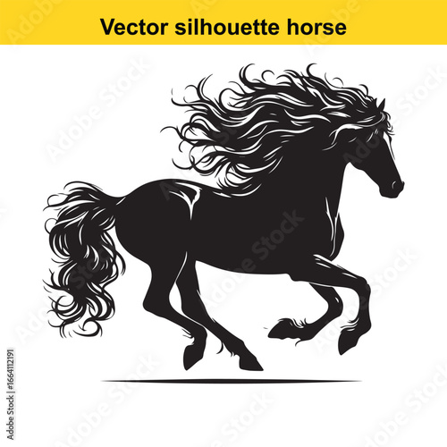 vector silhouette horse