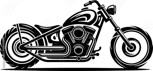 Showstopper Custom Chopper  motorcycle, chopper vector bundle