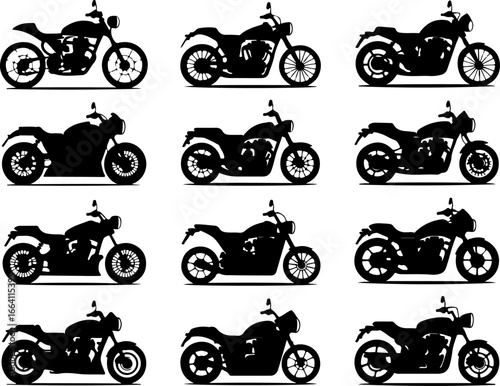 Classic & Custom Motorcycle Silhouettes