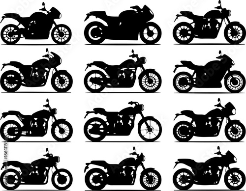 Classic & Custom Motorcycle Silhouettes