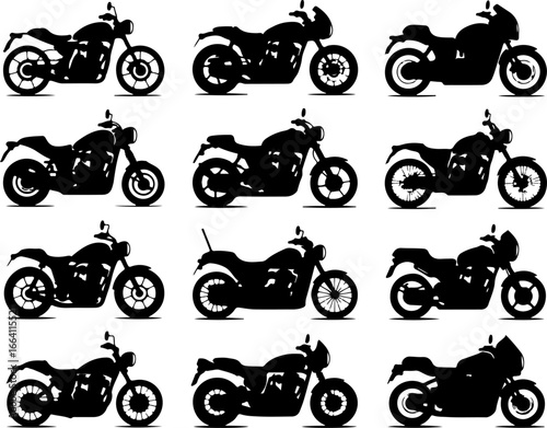 Classic & Custom Motorcycle Silhouettes