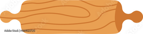 Wooden Rolling Pin Baking Kitchen illustration