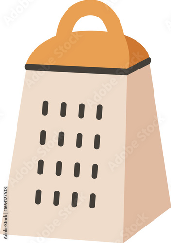 Simple Cheese Grater Kitchen Tool illustration