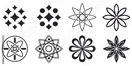 Discover stylish modern geometric patterns and abstract floral designs perfect for branding and decor projects