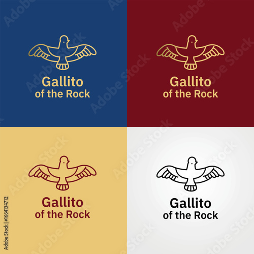 Andean Cock-of-the-Rock Logo – Iconic Bird of the Peruvian Andes