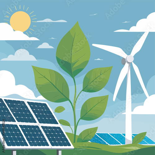 Eco-Friendly & Green Energy Vector
