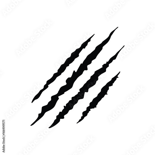 Scratch Marks Vector Design. Animal Claw Slashes Illustration