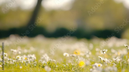 Adorable Lamb in Spring Meadow