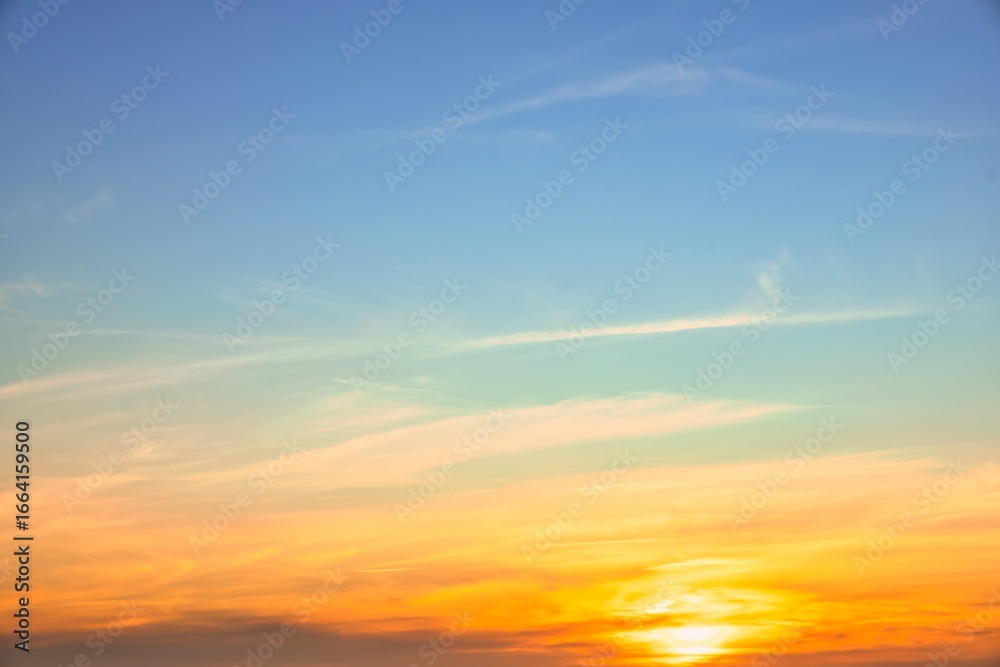 Fototapeta premium Sky Replacement Sunset Horizon Cloud