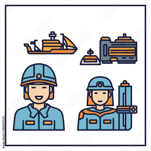 engineer team working on shipbuilding project collaborating with ship on construction site ideal for maritime engineering and industrial innovation visuals