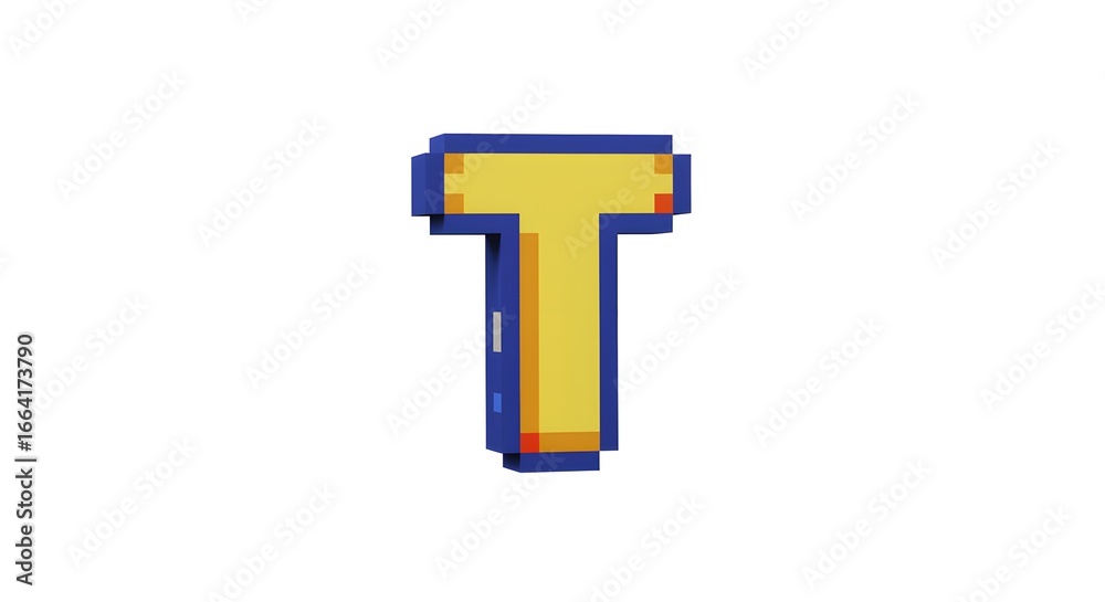 Obraz premium letter T