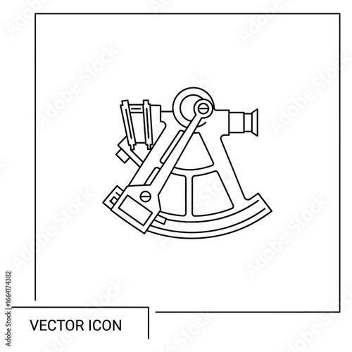 sextant instrument a navigational tool used historically by sailors and explorers representing precision and maritime history suitable for educational material.