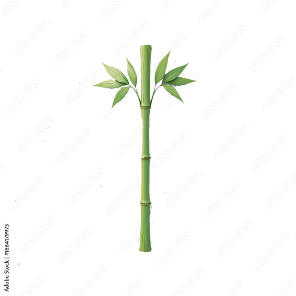 Fototapeta premium Vector illustration bamboo plant isolated on white background