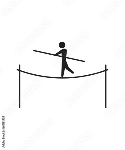 rope walk icon, vector best flat icon.