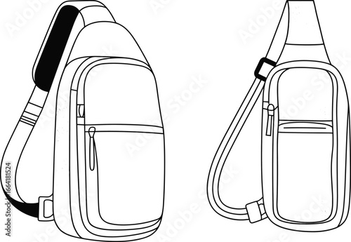 Sling backpack, crossbody shoulder bag, travel sling bag, unisex daypack, stylish chest pack, minimalist design, casual sling bag, compact travel gear, must-have accessory