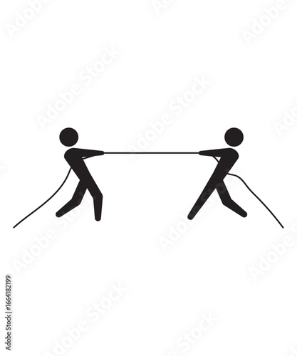 tug of war icon, vector best flat icon.