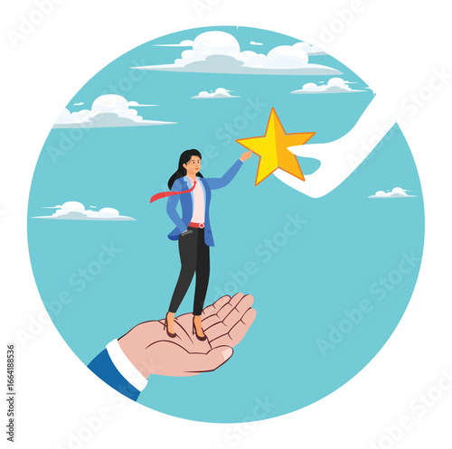 Empowerment or encouragement to help employee reach career success