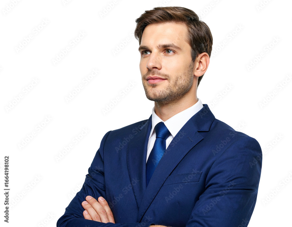 Professional Businessman Thinking Concept Illustration PNG Professional Businessman Thinking Concept Illustration PNG