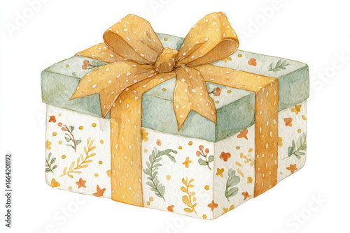 Gift box illustration expresses festive joy and anticipation
